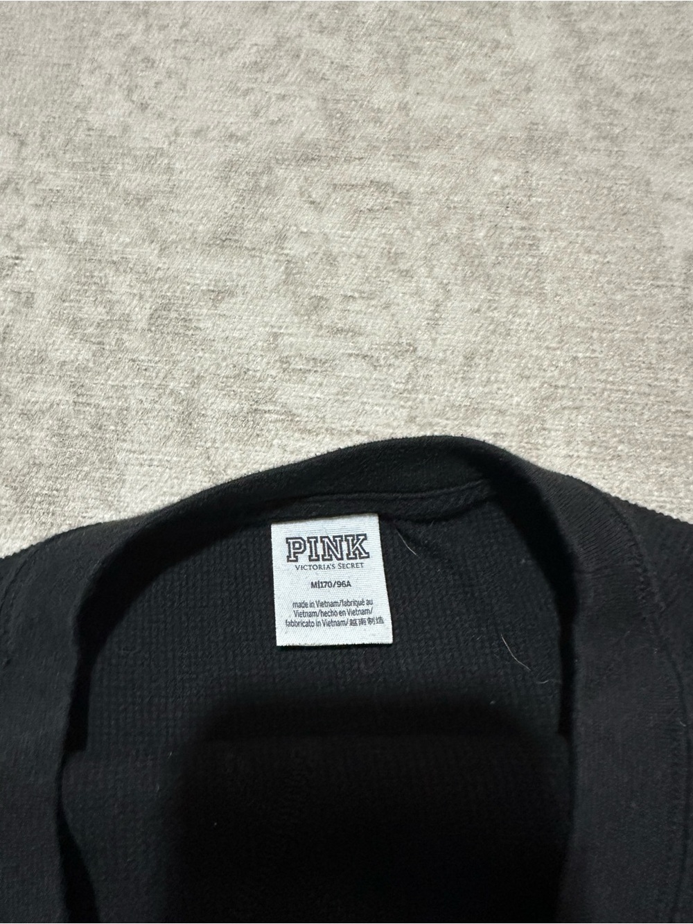 PINK Victoria's Secret Black Women's Top